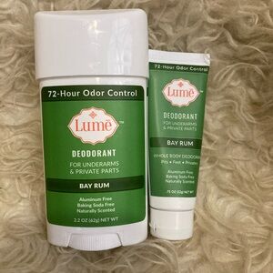 6-21 Lume Bay rum deodorant stick whole body discontinued lot bundle